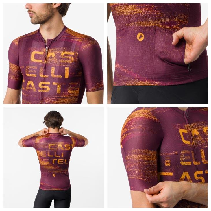 Castelli（カステリ） (即納)CASTELLI STRATUS LOGO JERSEY ストラタス