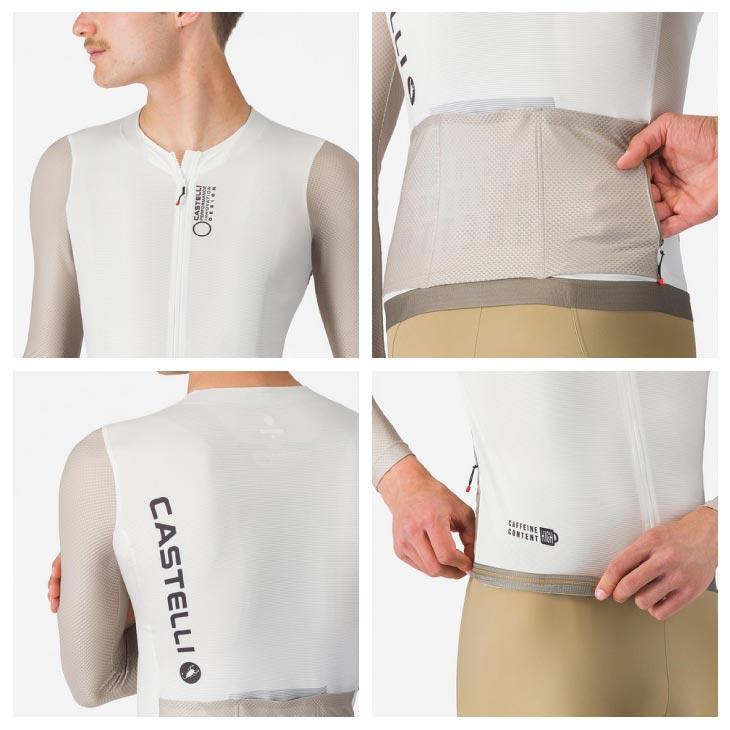 (即納)CASTELLI カステリ CORRETTO LS JERSEY 長袖ジャージ(型番：4526010)アイボリー/シルバームーンディープグリーン メンズ ウェア_1
