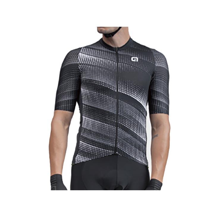  ドット柄 ジャージ ブラック スピード (在庫処分セール) ALE アレ GREEN SPEED SHORT SLEEVE JERSEY