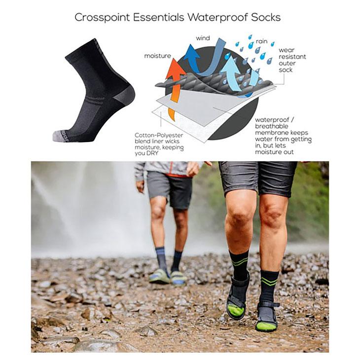 (メール便対応商品)SHOWERS PASS シャワーズ パス Crosspoint Essentials Waterproof Socks