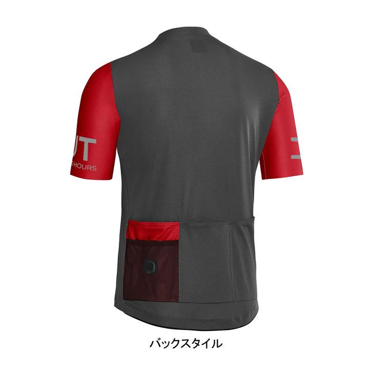 DOTOUT ドットアウト 2023春夏 105711 Grevil Jersey グレヴィル ジャージ 93L light black-red ライトブラック レッド 半袖 MEN'S アパレル