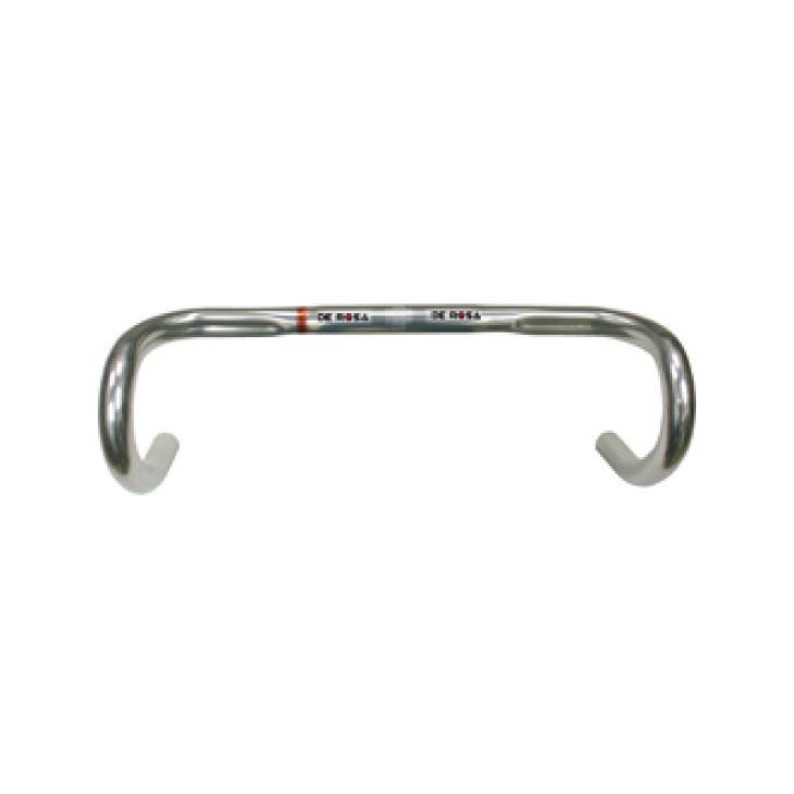 DE ROSA ／ ドロップハンドルバー シルバー DE ROSA（デローザ） ロゴ入り ドロップハンドルバー HT TREATED Φ26.0