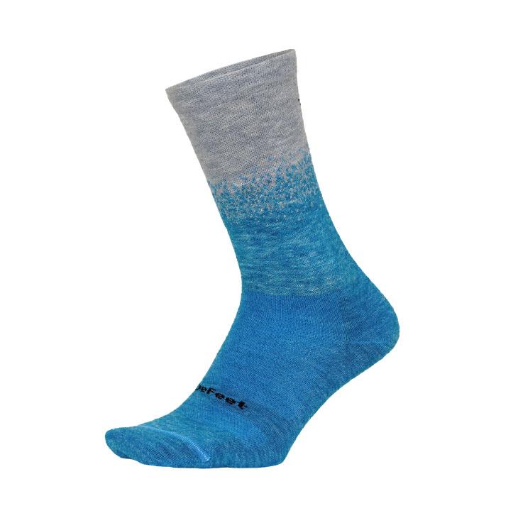(メール便対応商品)DEFEET デフィート WI Pro Blend 6" WI プロ ブレンド 6インチ ソックス Faze Petrol