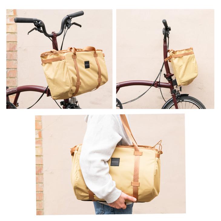 即納)BROMPTON ブロンプトン BASKET BAG LARGE + FRAME BLACK