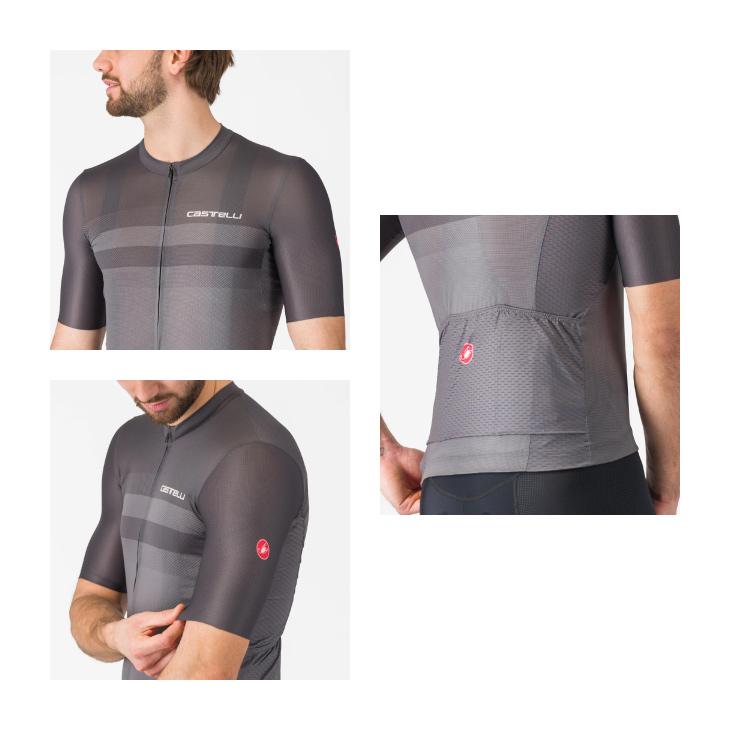 (即納)CASTELLI カステリ SIMBOLO JERSEY シンボル ジャージ 半袖ジャージ(型番：4525017)スモーキーグレー/ダークグレー メンズ ウェアの画像