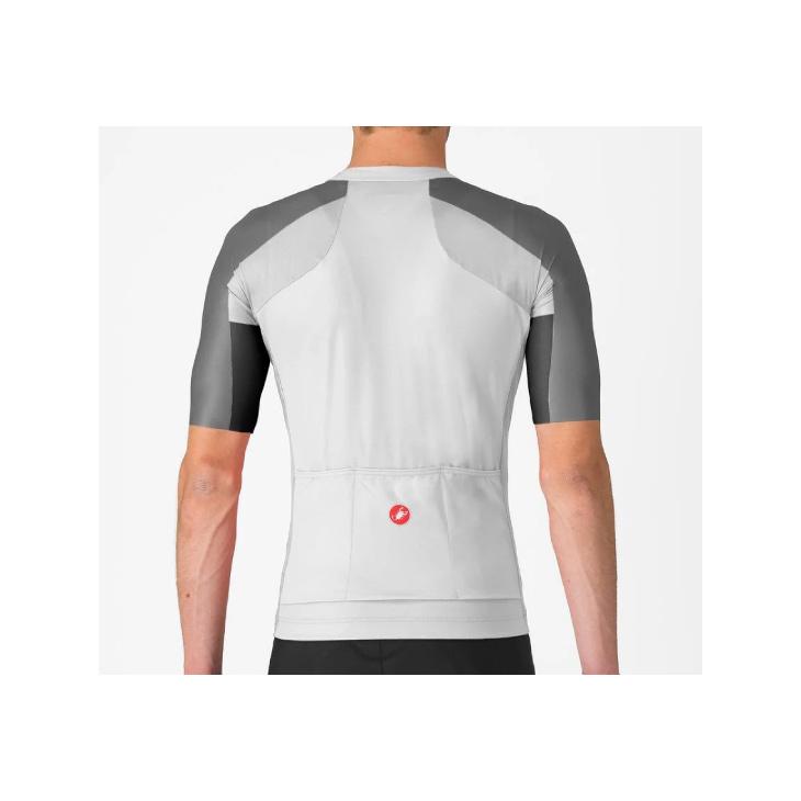 (即納)CASTELLI カステリ ENTRATA 6 JERSEY エントラータ 6 ジャージー(型番：4525014)半袖ジャージ アイボリー/スモーキーグレイ-ライトブラック メンズの画像