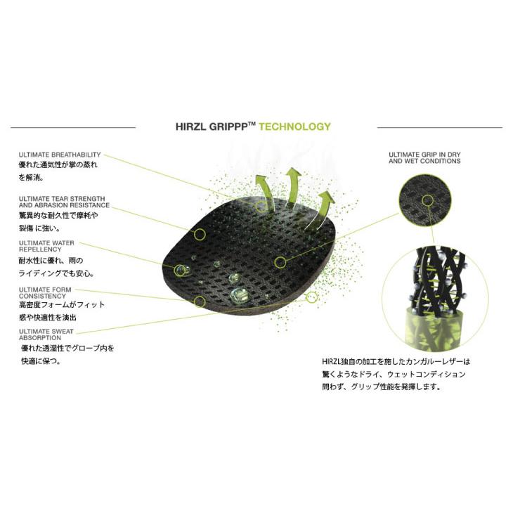 (即納あり)(メール便対応商品)HIRZL ハーツェル 指切りグローブ GRIPPP TOUR SF 2.0 グリップツアーSF2.0の画像