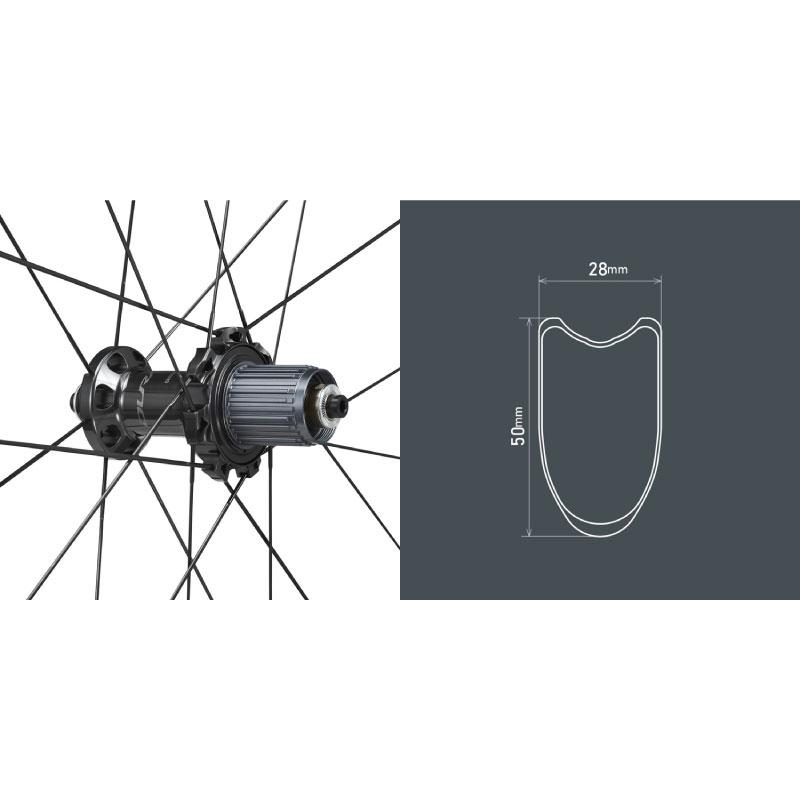 SHIMANO シマノ WH-R9200-C50-TU リア チューブラー 12s リムブレーキ用 カーボン QR ホイール(EWHR9200C50URCB)(4550170890858)｜vehicle｜02