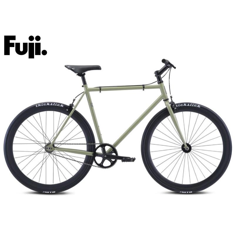 (490mm有り)2022 FUJI フジ DECLARATION デクラレーション カーキグリーン シングルスピードバイク 700C