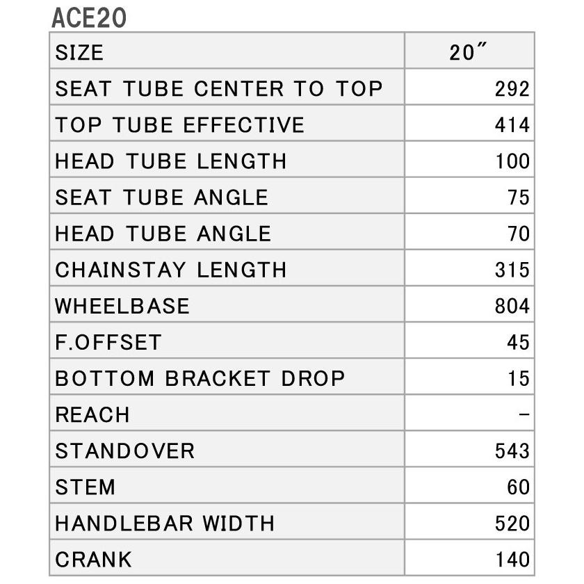 フジ（Fuji） 2026 FUJI ACE 20 エース20 ライトブルー 7段変速
