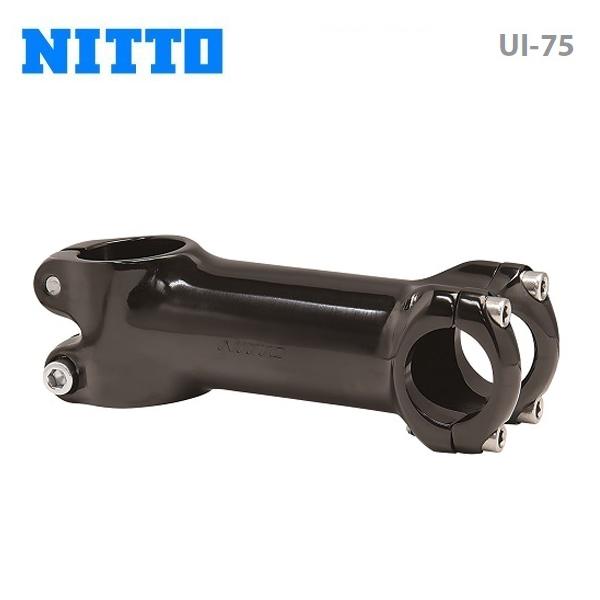 NITTO 日東 アヘッドステム UI-75 25.4mm ブラック : 自転車館びーくる