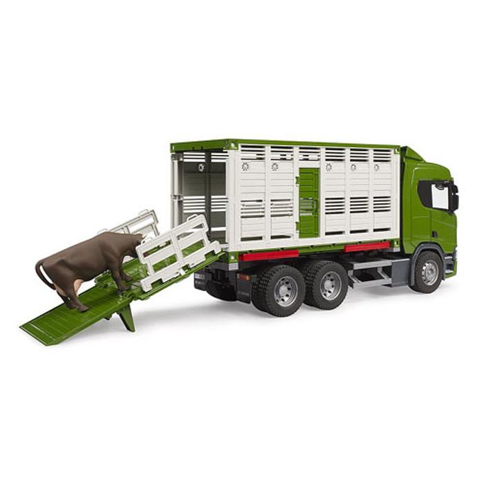 安心の正規品】ブルーダー 03548 SCANIA 牛運搬トラック(牛付き
