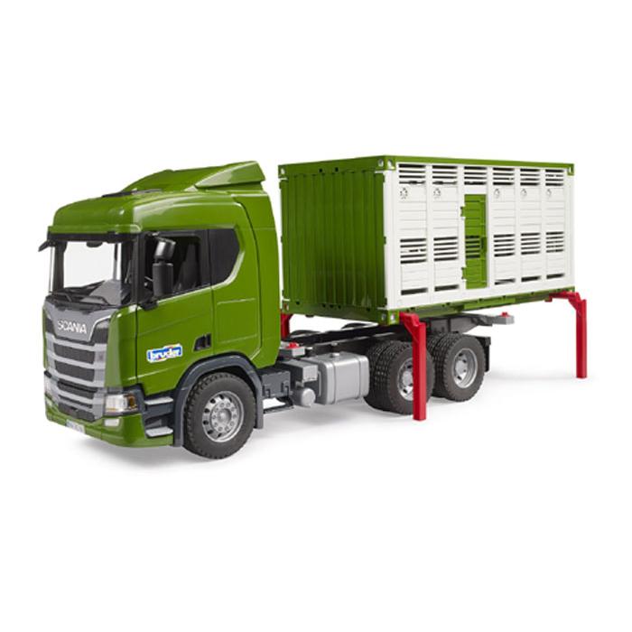 安心の正規品】ブルーダー 03548 SCANIA 牛運搬トラック(牛付き