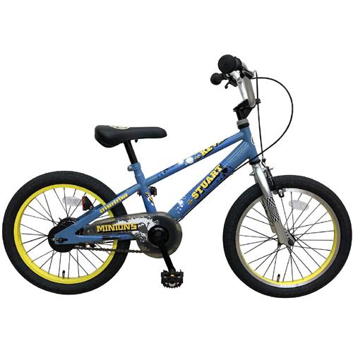 ミニオンズ 18インチ 子供用自転車 ブルー イエロー　キッズバイク エムアンドエム ミニオンズ 自転車 18インチ（完成品） M&M