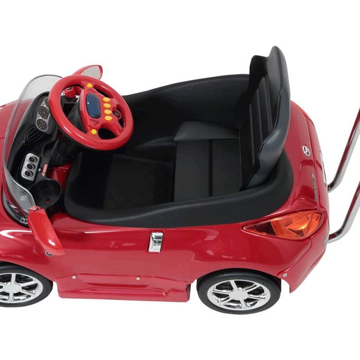 エーキッズ フェアレディZ Z33 ペダルカー レッド 押し手付き