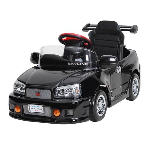 エーキッズ スカイラインGT-R ブラック R34-B 電動バッテリーカー