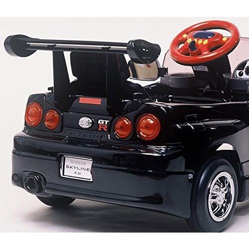 エーキッズ スカイラインGT-R ブラック R34-B 電動バッテリーカー