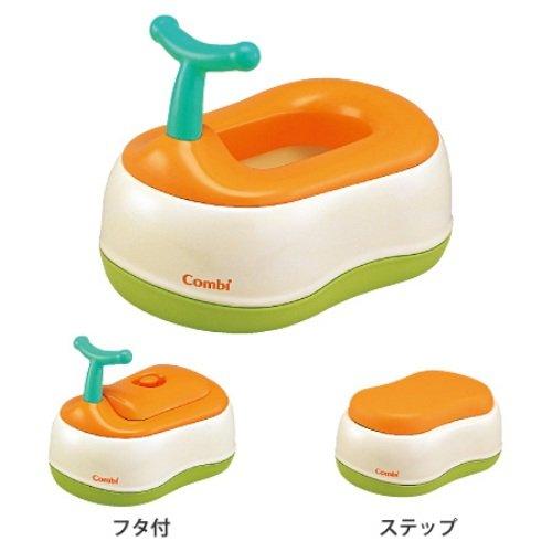 Combi 洋式おまるでステップ Combi（コンビ） ベビーレーベルおまるでステップ LOレーベルオレンジ