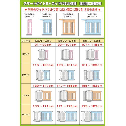 スマートゲイトII　＋　ワイドパネルＳサイズセット  日本育児　ベビーゲート｜vehicles｜03