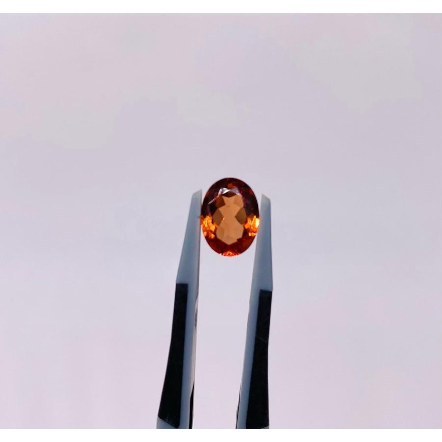 ☆マラヤガーネット系☆ピンキッシュオレンジカラー☆ ガーネット2.266ct サイズ9.32×6.88mm GemGradingSystemJapanソーティング付き