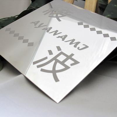 表札 ステンレス 戸建て おしゃれ シンプル 正方形 白黒文字同価格 12字体 6レイアウト 大 小 珍しい 風水 北欧 1000円 |  | 04