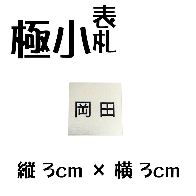 ミニ表札 ステンレス調 小さな3cm正方形 戸建て マンション ポスト 目立たない 1000円 インターホン ペットキャリーケース 名札 |  | 01