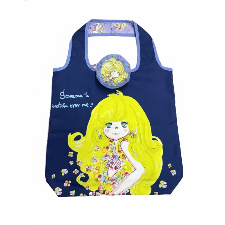 水森亜土 バッグ リバーシブル エコバッグ ポケット付き AdoMizumori