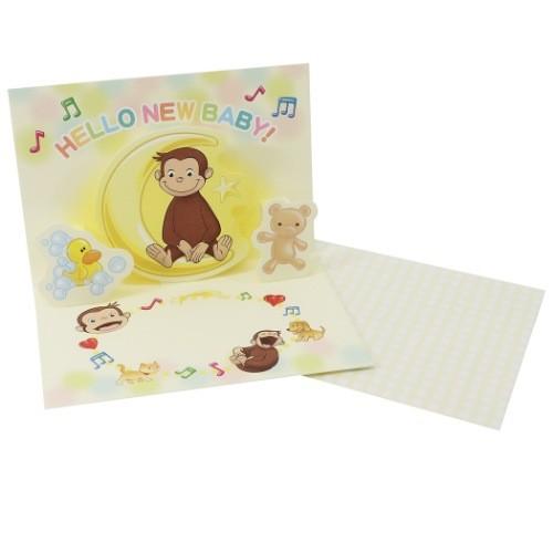 Pop Up ベビーカード おさるのジョージ グリーティングカード グッズ Ggc 004 セール Act Ggc 004 雑貨 アートの通販店 ベルコモン 通販 Yahoo ショッピング