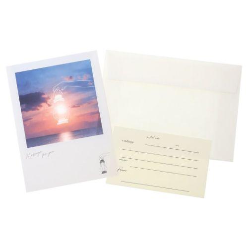 POSTCARD シアーポストカード sara 夕焼けランタン APJ : 雑貨&アート