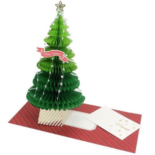 Popupcardseries ハニカム ツリーカード クリスマスカード グリーン Apj 封筒付きグリーティングカード Apj Xc 雑貨 アートの通販店 ベルコモン 通販 Yahoo ショッピング