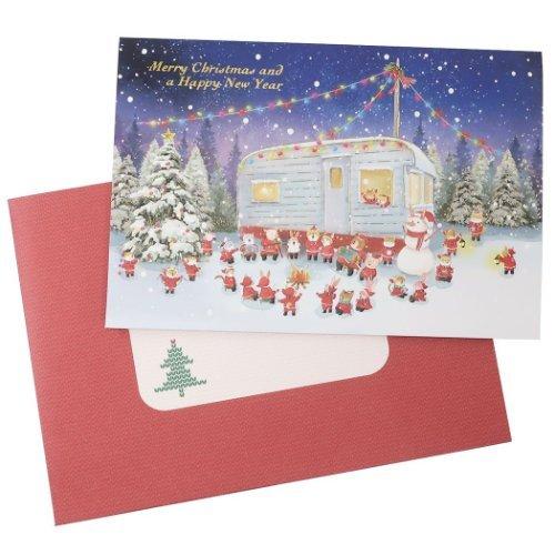 クリスマスカード グリーティングカード ミニサンタ トレーラーハウス Apj 封筒付き Xmas雑貨 Apj Xc 雑貨 アートの通販店 ベルコモン 通販 Yahoo ショッピング