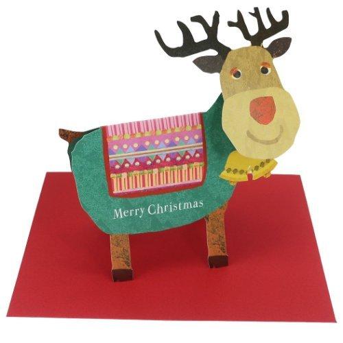 コロボックル シンプル ハンドメイド カード クリスマスカード トナカイ Apj 封筒付きグリーティングカード Xmas Apj Xc 雑貨 アートの通販店 ベルコモン 通販 Yahoo ショッピング