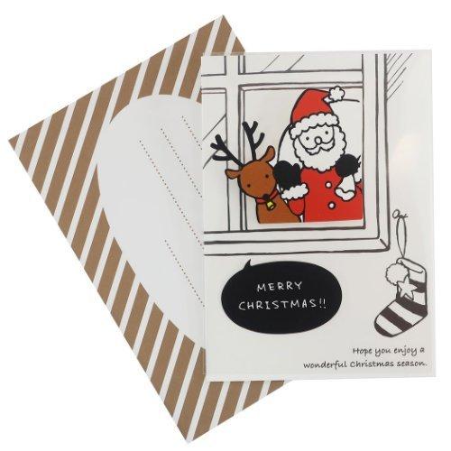 クリスマスカード ウォールステッカーカード ハローサンタ Apj Apj Xc 雑貨 アートの通販店 ベルコモン 通販 Yahoo ショッピング