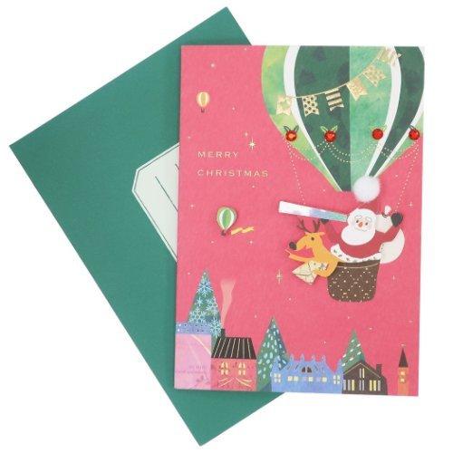 Handmadecardseries ハンドメイド グリーティングカード クリスマスカード バルーン Apj 封筒付きカード Apj Xc 雑貨 アートの通販店 ベルコモン 通販 Yahoo ショッピング