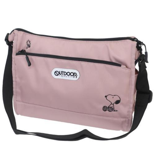 ショルダーバッグ ナイロンショルダー ピンク OUTDOORxスヌーピー 