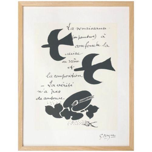 Georges Braque アートポスター LA RENAISSANCE…1917/47 ジョルジュ