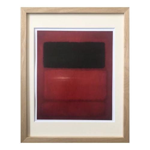 室内装飾工芸 見澄ます ロスコ Mark Rothko Black over Reds 美工社 IMR-62087 美術、工芸品-洋画-楽器、手芸、コレクション