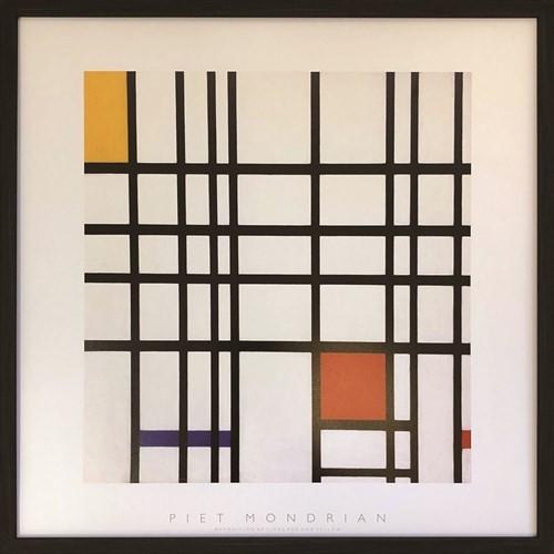 インテリア パネル Piet Mondrian ピエト・モンドリアン Opposition of Lines （Red and Yellow） 美工社 52×52×3.5cm 額装品｜velkommen