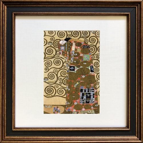 Klimt 名画 グスタフ・クリムト 抱擁 美工社 24×24×2cm 額装品 : 雑貨