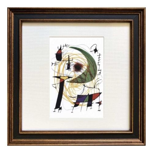Joan Miro Square Frame 名画 ジョアン ミロ La lune verte 美工 Joan Miro Square Frame 名画 ジョアン ミロ La lune verte 美工