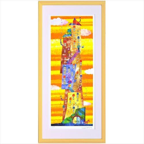 額装品 アートフレーム はりたつお 音符塔（L） 34.8×73.8×2cm ギフト 