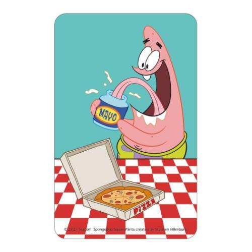 シール まじかる百貨店ステッカー スポンジボブ PIZZA カルチュア