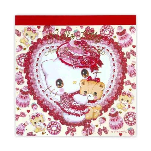 メモパッド メモ帳 ハローキティ 飴ノ森ふみか クローズピン 4柄100枚