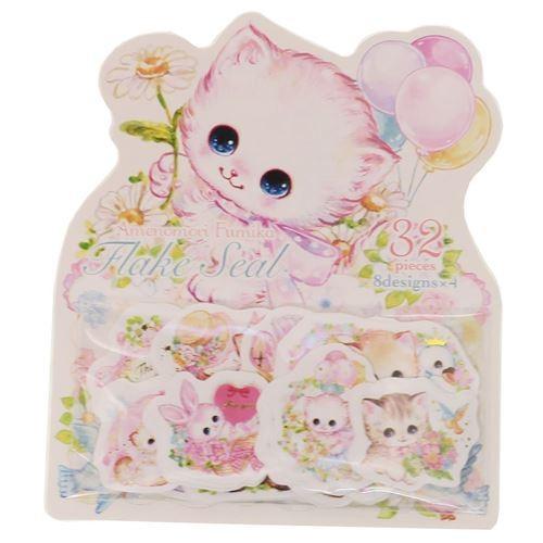 飴ノ森ふみか ミニ ステッカー セット フレーク シール フラワー