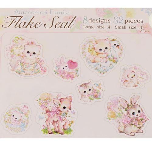 飴ノ森ふみか ミニ ステッカー セット フレーク シール フラワー