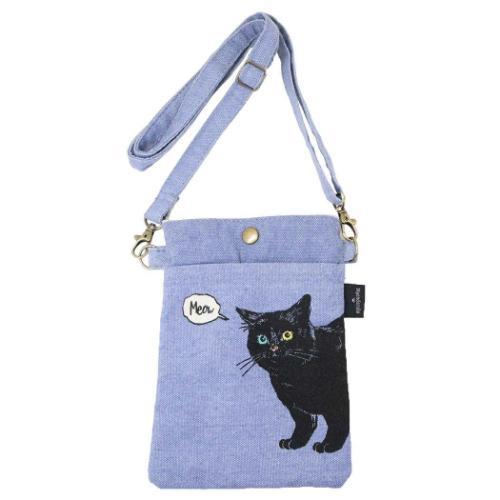 スマホポーチ スマホポシェット レオンひょっこり BL ミントイン ねこ