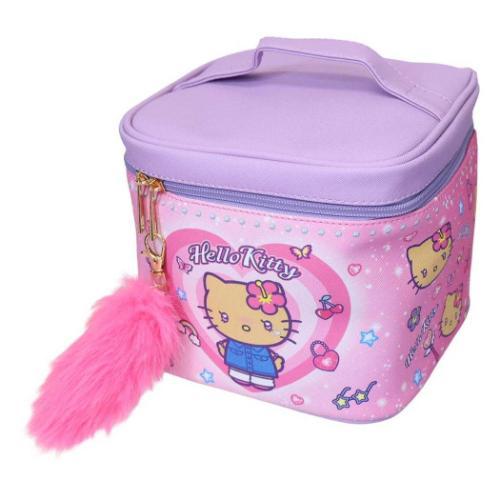 ミラー付きバニティポーチ コスメポーチ ハローキティ ギャル3 Y2K