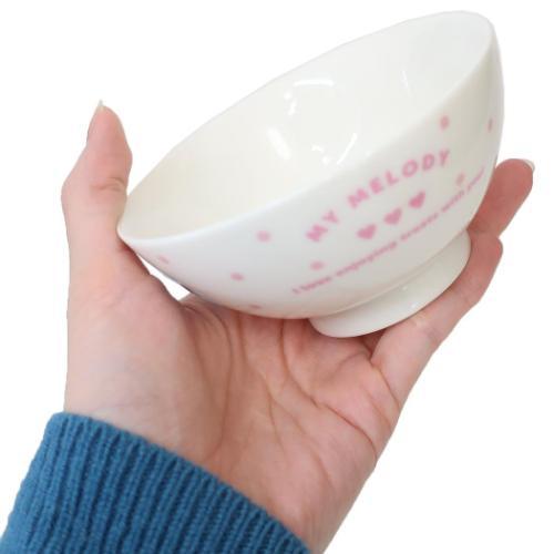 キッズ食器 茶碗 マイメロディ スイーツ＆ドット サンリオ 金正陶器