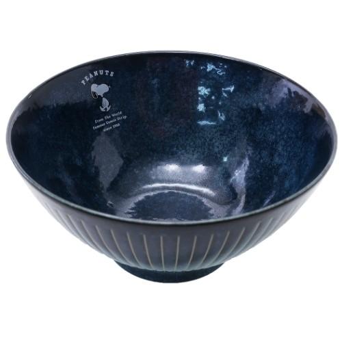 金正陶器 ヌードルボウル 丼ぶり スヌーピー インディゴシリーズ