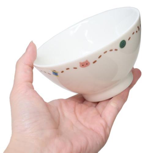 お茶碗 ライスボウル ジャッキーとねこ くまのがっこう 金正陶器 爆買
